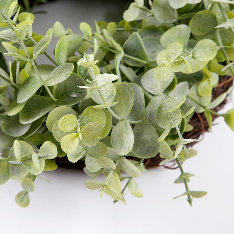 Inel de eucalipt din plastic acasa decor dormitor gradina decor petrecere plante artificiale living birou decoratiuni de craciun