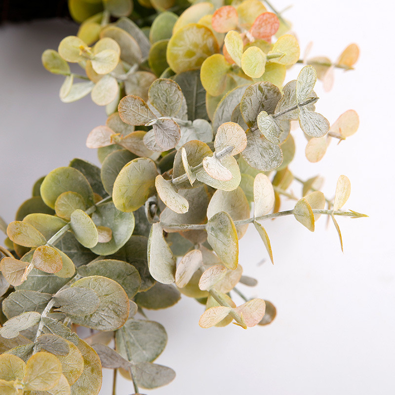 Inel de eucalipt din plastic acasa decor dormitor gradina decor petrecere plante artificiale living birou decoratiuni de craciun