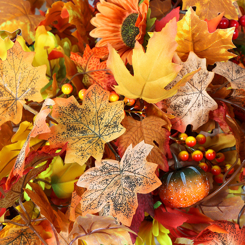 1,75 metro dirbtinis vynmedis rudens klevo lapų netikra girlianda Helovino Padėkos dienos dekoravimui Namų vakarėlis rudens rudens dekoras