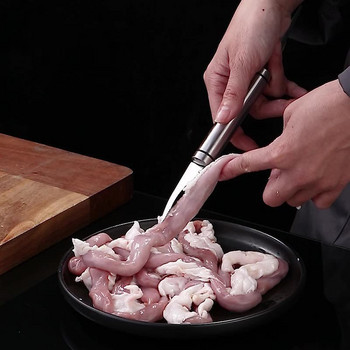 Fast Shrimp Peeler από ανοξείδωτο χάλυβα Πολυλειτουργικό Shrimp Line Fish Belly Knife Κουζίνα Gadget Μαχαίρι Θαλασσινών Αξεσουάρ ψαρέματος