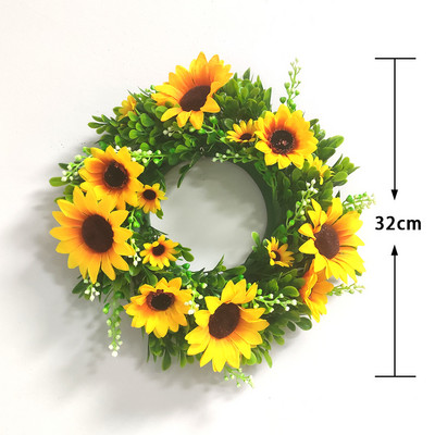 Diverse stiluri de coroană de flori artificiale, agățată pe perete, ornament pentru ușă, decorarea casei, ghirlandă de eucalipt pentru Crăciun, Anul Nou