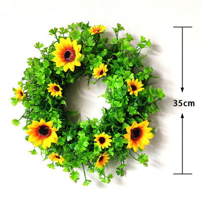 Diverse stiluri de coroană de flori artificiale, agățată pe perete, ornament pentru ușă, decorarea casei, ghirlandă de eucalipt pentru Crăciun, Anul Nou