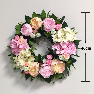 Diverse stiluri de coroană de flori artificiale, agățată pe perete, ornament pentru ușă, decorarea casei, ghirlandă de eucalipt pentru Crăciun, Anul Nou