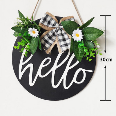 Diverse stiluri de coroană de flori artificiale, agățată pe perete, ornament pentru ușă, decorarea casei, ghirlandă de eucalipt pentru Crăciun, Anul Nou