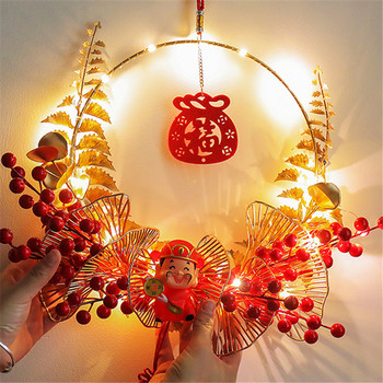 Κόκκινο Κρεμαστό Κρεμαστό Κρεμαστό Κινέζικο Φανάρι Fortune της Κίνας Πρωτοχρονιάτικο Διακόσμηση σπιτιού Καλή τύχη Στολίδια πόρτας Φεστιβάλ Ευλογίας Κινεζικών Κόμπων