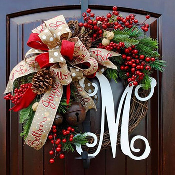 Изкуствени гирлянди Венци Творческа коледна декорация на венец за врата Домашен прозорец Стена Коледна украса