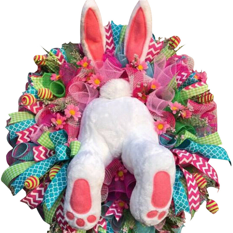 Värvilised lihavõttejänese vanikud ukseehted seinakaunistused jänku lihavõttepeo munad head lihavõttepidu kodukaunistused