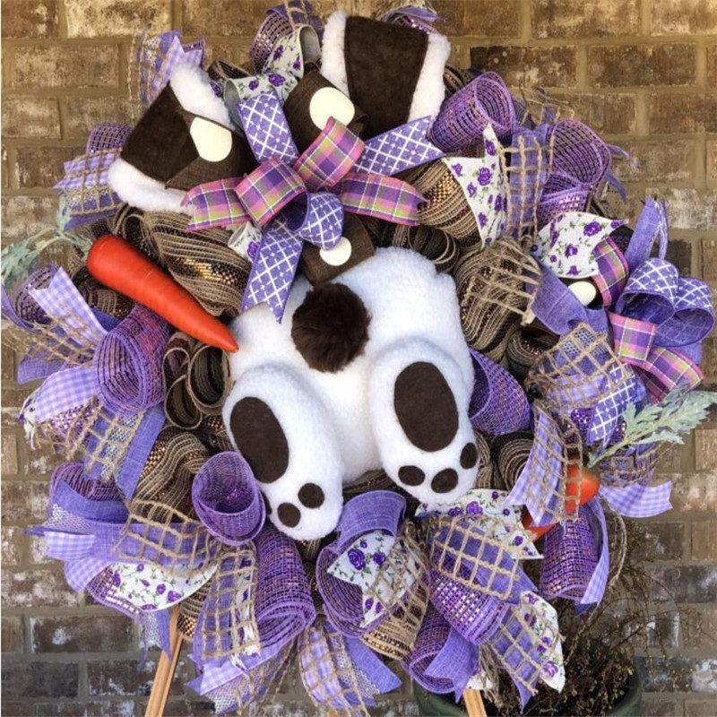 Värvilised lihavõttejänese vanikud ukseehted seinakaunistused jänku lihavõttepeo munad head lihavõttepidu kodukaunistused