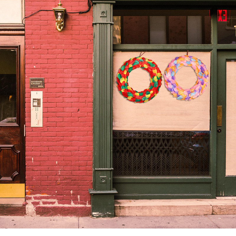 33cm Decoratiuni Coroniță de Paște Ghirlandă de Toamnă pentru Decorarea Casei de Crăciun ușă din față