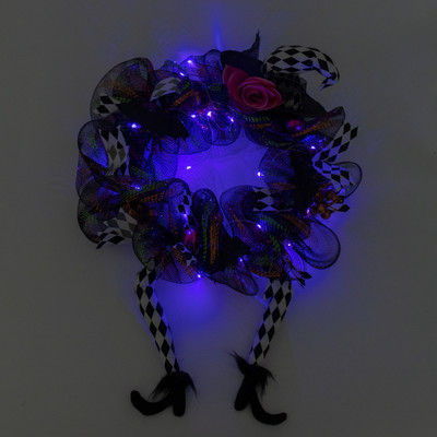 Halloween veniec zavesný lebka duch dekorácie predné halloweenske párty dvere zavesné okno vence rekvizity pozadie dekorácia