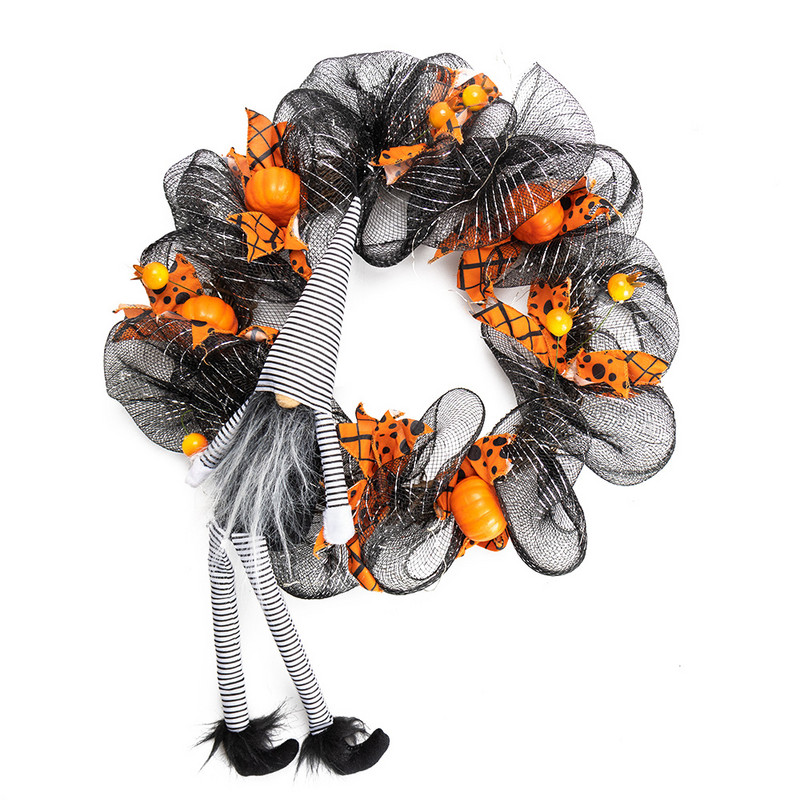 Halloween veniec zavesný lebka duch dekorácie predné halloweenske párty dvere zavesné okno vence rekvizity pozadie dekorácia