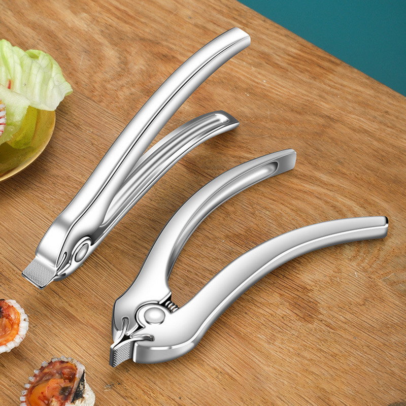 Deschizător de scoici din aliaj de zinc Clește multifuncțional pentru scoici de sânge Deschidetor de cleme pentru coajă Unelte durabile pentru fructe de mare Accesorii de bucătărie