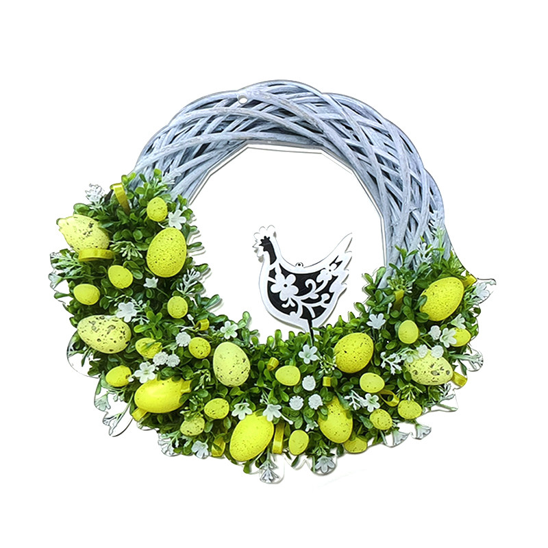 Πασχαλινά στεφάνια Διακόσμηση με λουλούδια κουνελάκι κουνέλι Γιρλάντα Διακόσμηση σπιτιού Διακοσμητικά στηρίγματα για πάρτι γενεθλίων Νυφικό σπίτι προμήθειες