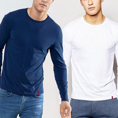 Ovaalse kaelusega meeste pluus