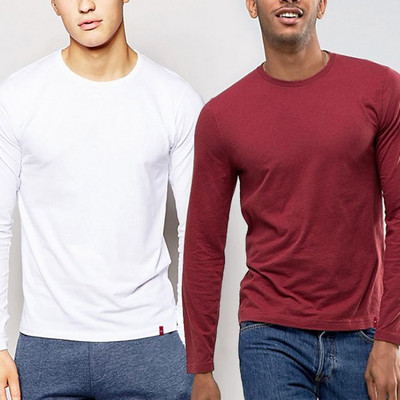 Ovaalse kaelusega meeste pluus