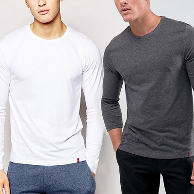 Ovaalse kaelusega meeste pluus