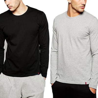 Ovaalse kaelusega meeste pluus