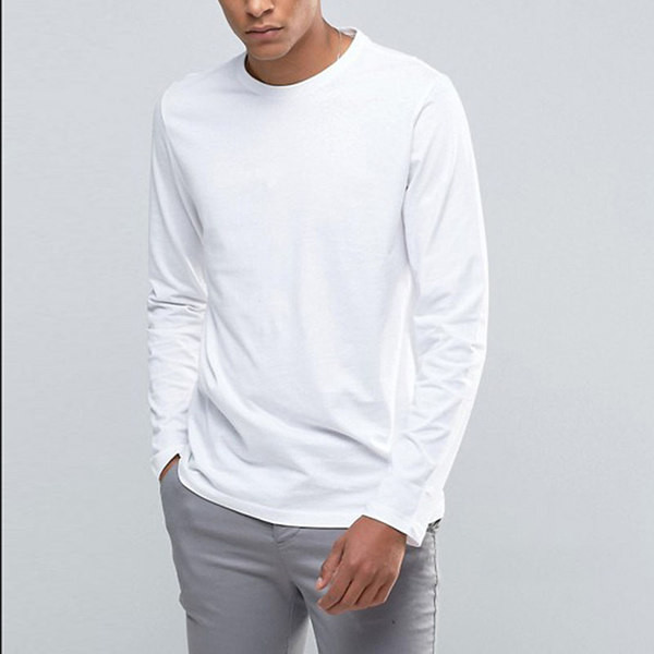 Ovaalse kaelusega meeste pluus