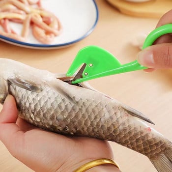 5PCS Белачка за скариди Машина за отстраняване на червата на скариди Нож за риболов Нож за отстраняване на черупки от омари Устройство за обелване на домашни птици Кухня Инструменти за морски дарове