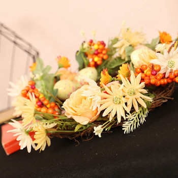 Πασχαλινά στεφάνια Διακόσμηση με λουλούδια κουνελάκι κουνέλι Γιρλάντα Διακόσμηση σπιτιού Διακοσμητικά στηρίγματα για πάρτι γενεθλίων Προμήθειες σπιτιού