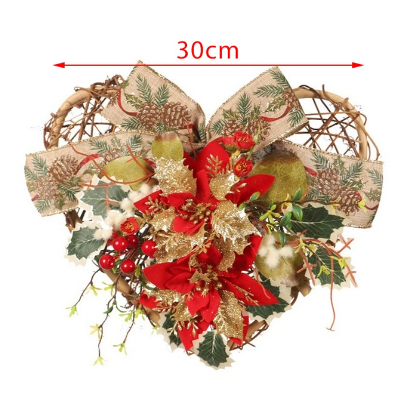 Jõulupärja südamekujuline festival siseruumides välitingimustes mitmeotstarbeliste tuledega koduukse kaunistamiseks