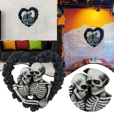 Gollum Head Ζευγάρι Πόρτας Πινακίδα ροζ στεφάνι Κρεμαστό χριστουγεννιάτικο διακοσμητικό σπίτι του Αγίου Βαλεντίνου Στολίδι για γάτα Μνημείο Gnome γιρλάντα