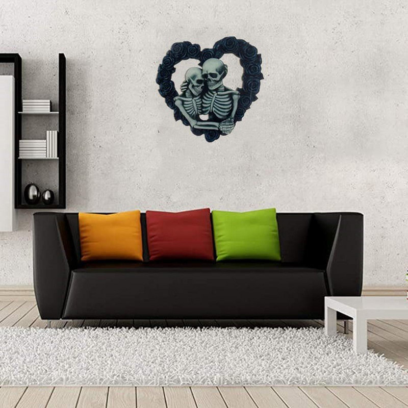 Gollum Head Ζευγάρι Πόρτας Πινακίδα ροζ στεφάνι Κρεμαστό χριστουγεννιάτικο διακοσμητικό σπίτι του Αγίου Βαλεντίνου Στολίδι για γάτα Μνημείο Gnome γιρλάντα