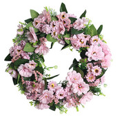 Rudens priekšgala āra vainags Valentīna dienas vainags Mākslīgo ballīšu vainags Žāvēti vīnogulāji un mākslīgie ziedi Pavasaris/vasara