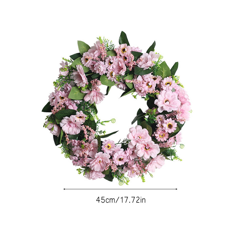 Rudens priekšgala āra vainags Valentīna dienas vainags Mākslīgo ballīšu vainags Žāvēti vīnogulāji un mākslīgie ziedi Pavasaris/vasara