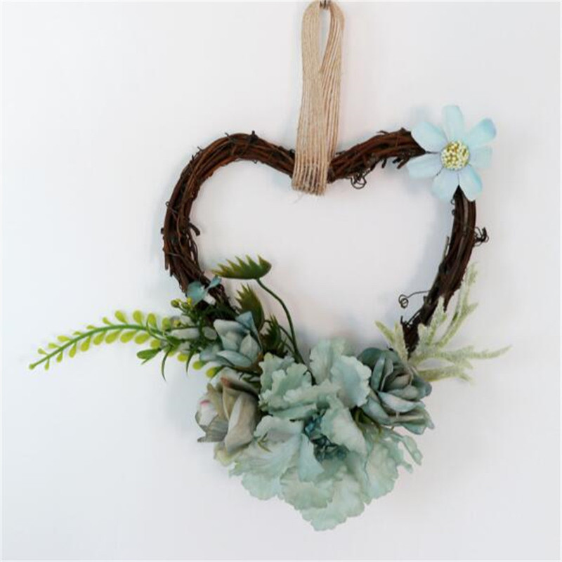 Decorarea casei, în formă de inimă, ghirlanda de amplasare a plantelor verzi, sufragerie, agățată pe perete de interior, decorațiuni pentru uși de nuntă.