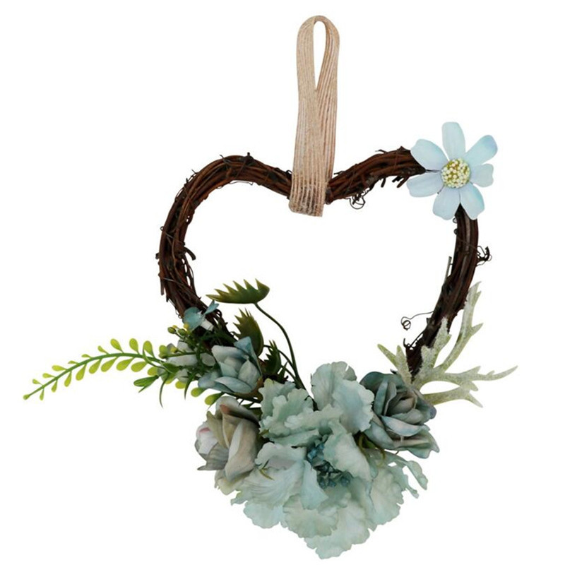 Decorarea casei, în formă de inimă, ghirlanda de amplasare a plantelor verzi, sufragerie, agățată pe perete de interior, decorațiuni pentru uși de nuntă.