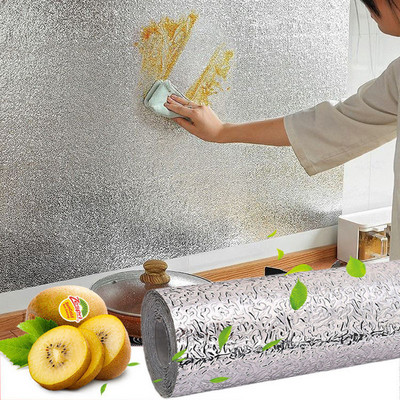 Маслоустойчиви водоустойчиви кухненски стикери Самозалепващи огнеупорни изсушаващи плесени стикер за мебели Кухненска джаджа
