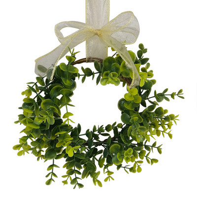 Ziemassvētku priekšējo durvju vainags mākslīgo lapu vīnogulāju rotājums vītnes sienas piekarināms ornaments guļamistabas biroja viesistabai