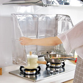 Dujinės viryklės apsauga Aliuminio sulankstoma alyvos pertvara virtuvės keptuvė, apsauga nuo alyvos taškymosi ekrano plokštė Virtuvės priedai