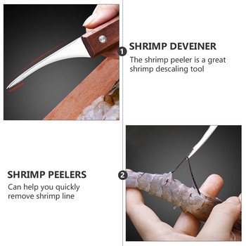 Shrimp Tool Deveiner Prawn Peeler Seafood Cleaner Peelersshucker Opener Sheller Peelingcleaning Picks Shell Lobster Kitchen