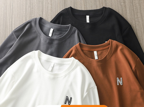 Ležerna muška bluza s ovalnim izrezom