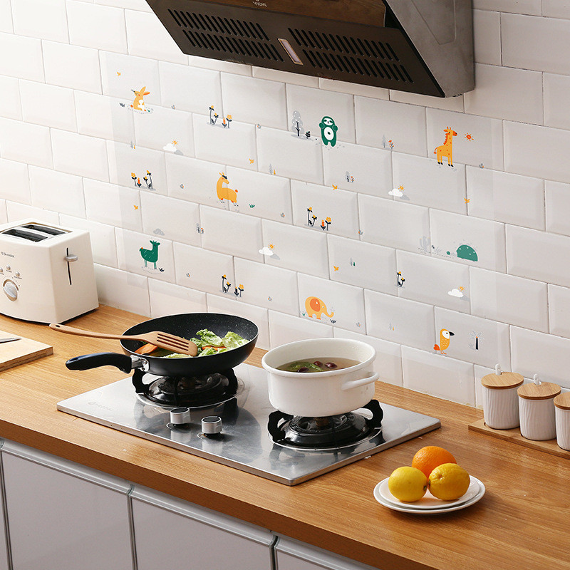 Köök Õlikindel tapeet Isekleepuv tapeet Vannitoa Veekindel puhastus Mosaiik Seinaplaadi kleebis Kodusisustus Köök