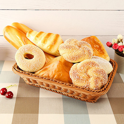 Artificial Bread Doughnuts Simulation Donut Fake Cake Bakery Room Photography Props Window Decoration Wedding Party Home Decor