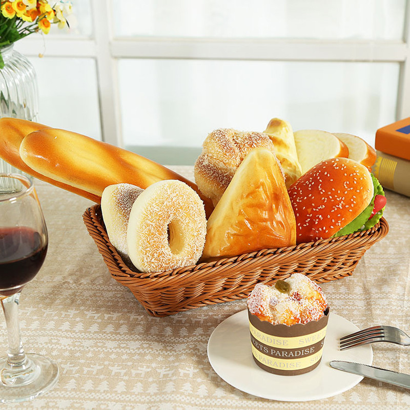 Dirbtinės duonos spurgos, imitacijos spurgos, netikrų pyragų, kepyklos kambario fotografijos reikmenys, langų dekoravimas, vestuvių vakarėlis, namų dekoras