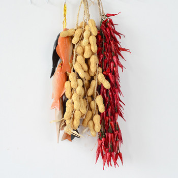 Τεχνητό ψεύτικο διακοσμητικό φρούτο ζωντανό πιάτο αφρού Κρεμμύδι σκόρδο καλαμπόκι Κόκκινη πιπεριά Καλαμάρι Διακόσμηση κουζίνας για κινέζικο στυλ