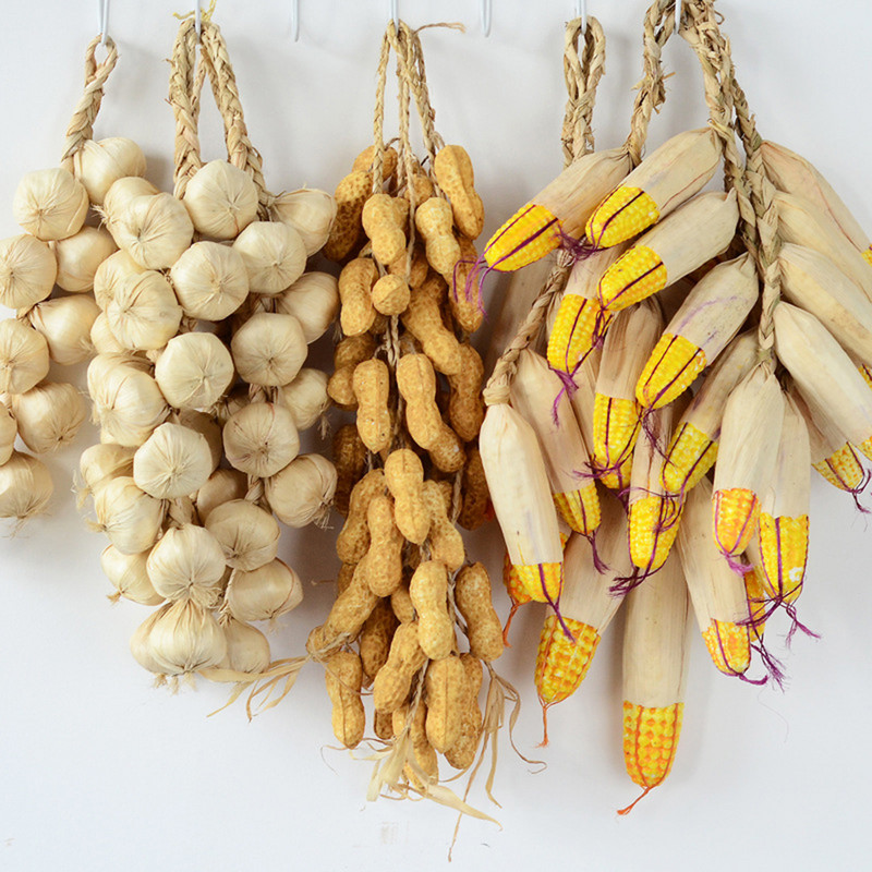 Kunstlik võltsitud dekoratiivpuuvilja elutruu vahtroog sibul küüslauk mais punane paprika kalmaar Hiina stiilis köögikaunistus