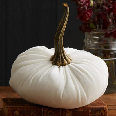 Helovino moliūgų ornamento pagalvės dekoras Rankų darbo aksominių moliūgų dekoras Minkštas įdaryti moliūgas su išskirtiniu dirbtiniu putplasčiu, mielas