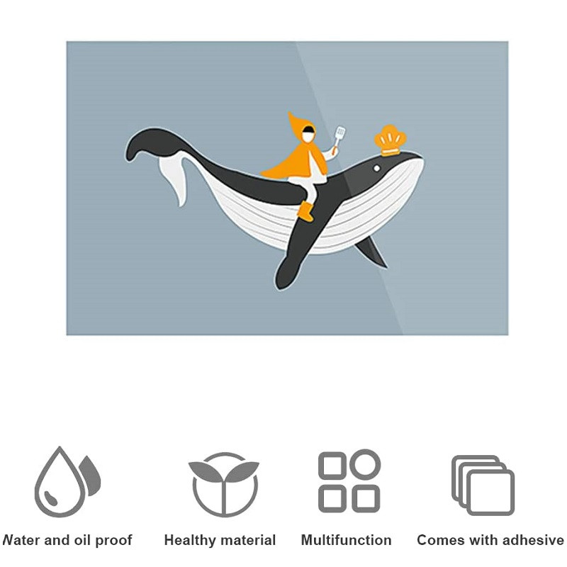 Autocolante de perete rezistente la ulei, tapet, autocolante de protecție pentru pereți pentru spălare de bucătărie, folie de aluminiu autoadezivă rezistentă la căldură