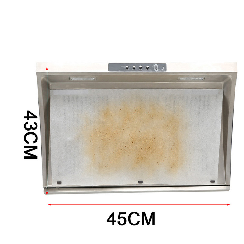 12 τμχ Clean Cooking Nonwoven κουκούλα φίλτρου λίπους Αναλώσιμα κουζίνας Αυτοκόλλητο με προστασία από λάδια Φίλτρο χαρτί για κουκούλα