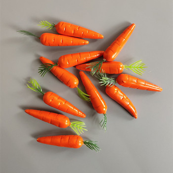 10 τεμ. Τεχνητό καρότο ψεύτικος αφρός λαχανικά Μίνι καρότο πασχαλινό πάρτι Διακόσμηση κούκλας σπιτιού Αξεσουάρ Φωτογραφικά φαγητά