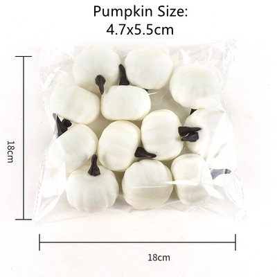 12 τμχ Mini Artificial Pumpkin Fake Simulation Vegetabl Happy Halloween Decoration for Home Halloween Party Favor Props DIY Craft