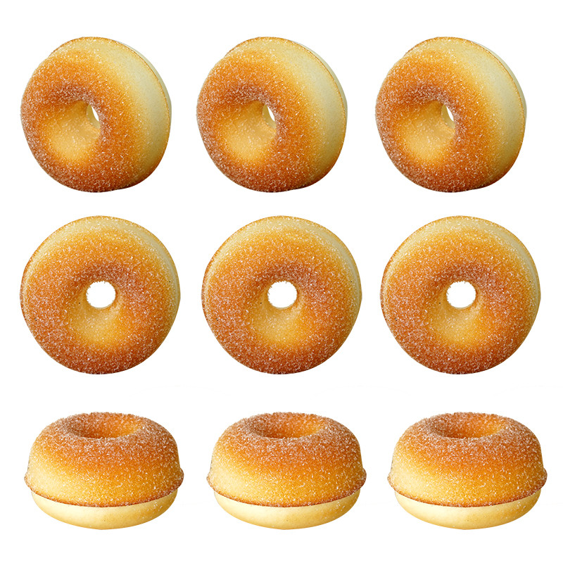 Gogoși de simulare, decor moale pentru bucătărie, set de pâine falsă, recuzită pentru fotografii gourmet, jucării model foto pentru copii