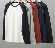 Bluză casual pentru bărbați, cu decolteu oval