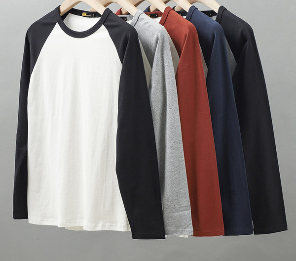 Bluză casual pentru bărbați, cu decolteu oval