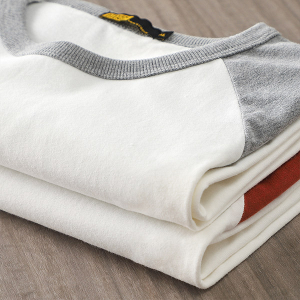 Bluză casual pentru bărbați, cu decolteu oval